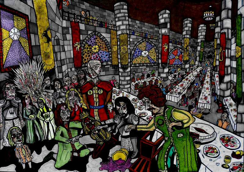 Illustration for article titled Scenes From Game Of Thrones Season 4 Brought To Life By Artists